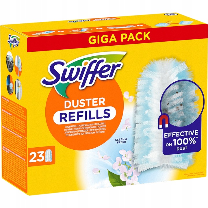 Levně Refillovatelné utěrky Swiffer s magnetem, 23 ks