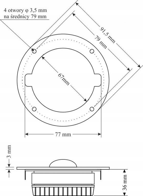 Głośnik kopułkowy GDWK 8 ohm STX T.9.100.8.MS Kolor czarny