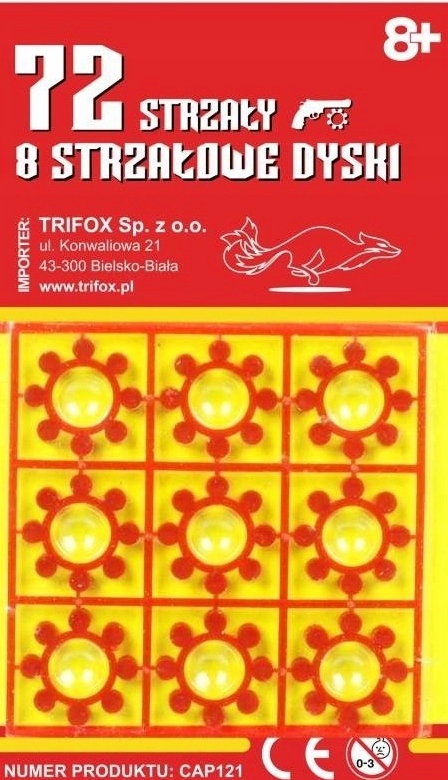 PISTOLET METALOWY BROŃ STRZAŁ KAPISZONY GRATIS 72 Bohater brak