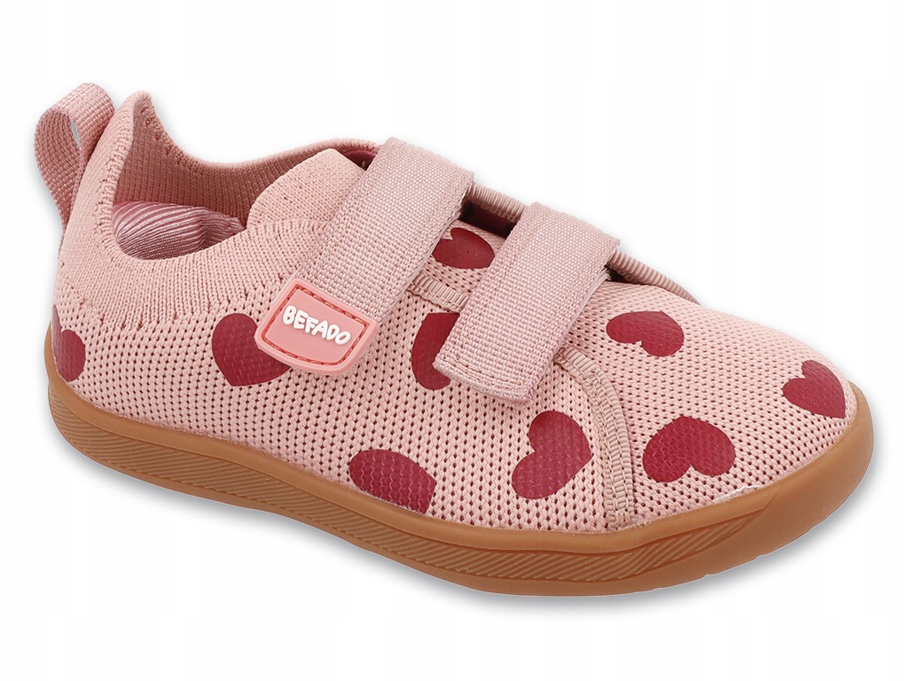 półbuty dziewczęce buty sportowe sneakersy Barefoot serduszka r. 32 Befado