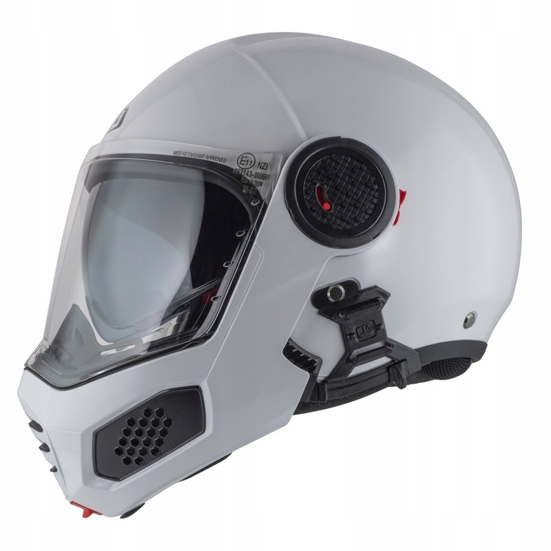 Motocyklová Prilba Nzi Minimod Duo Pearl White (s)