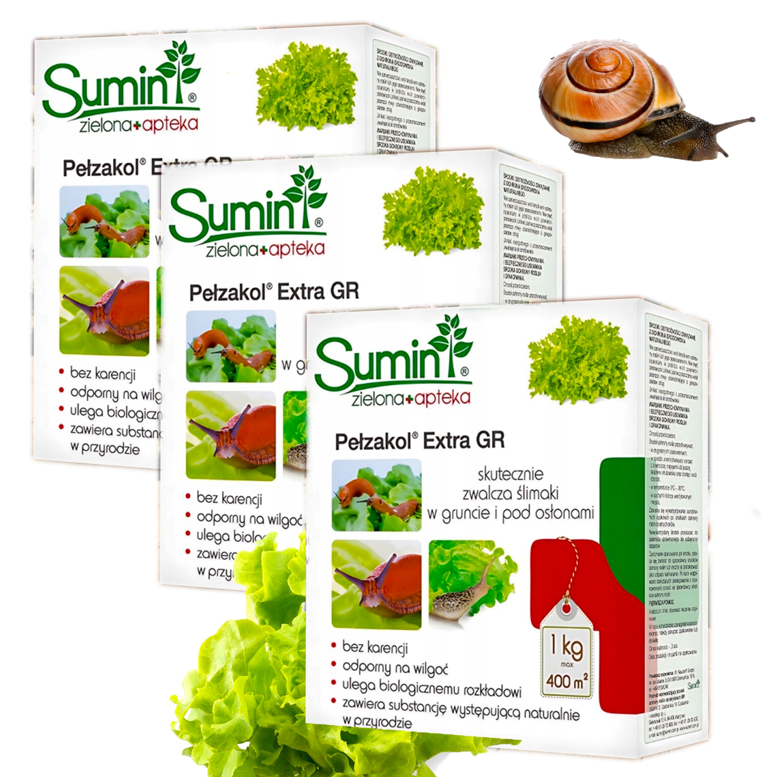 Trutka Na Ślimaki Ślimaka 3 Kg Środek Owadobójczy Sumin Pełzakol Extra Gr