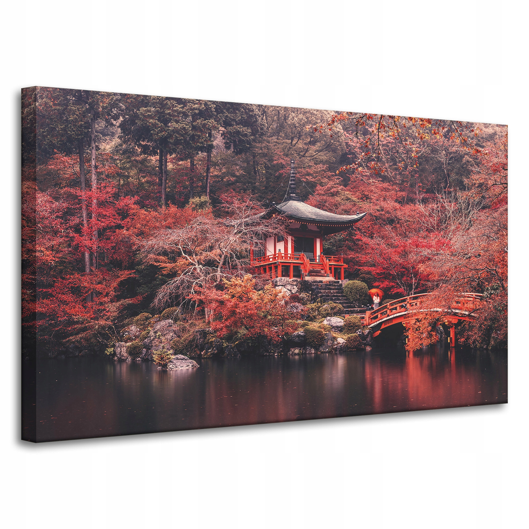 Obraz na plátně Stromy Barevné Japonský styl Klid 100x60 cm