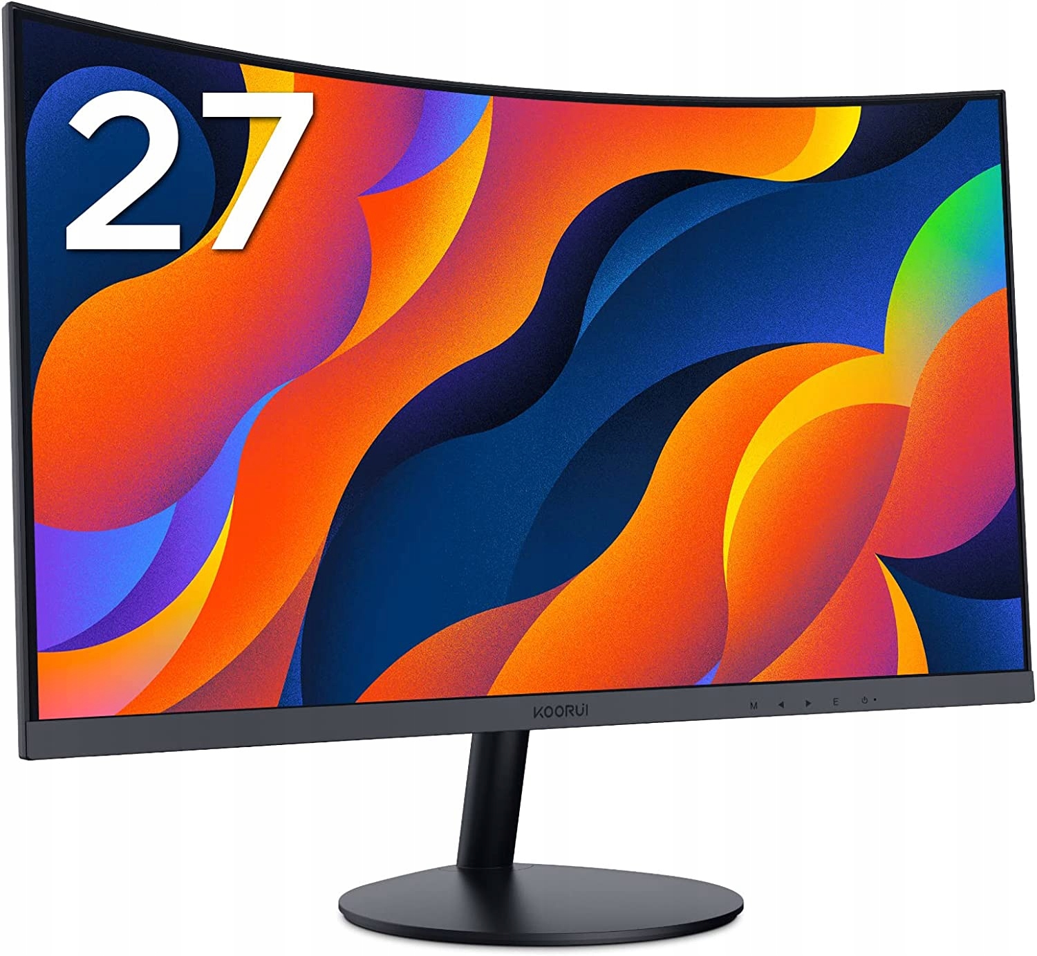 Monitor zakrzywiony biurowy KOORUI 27N5C 27 " 1920 x 1080 IPS VGA HDMI