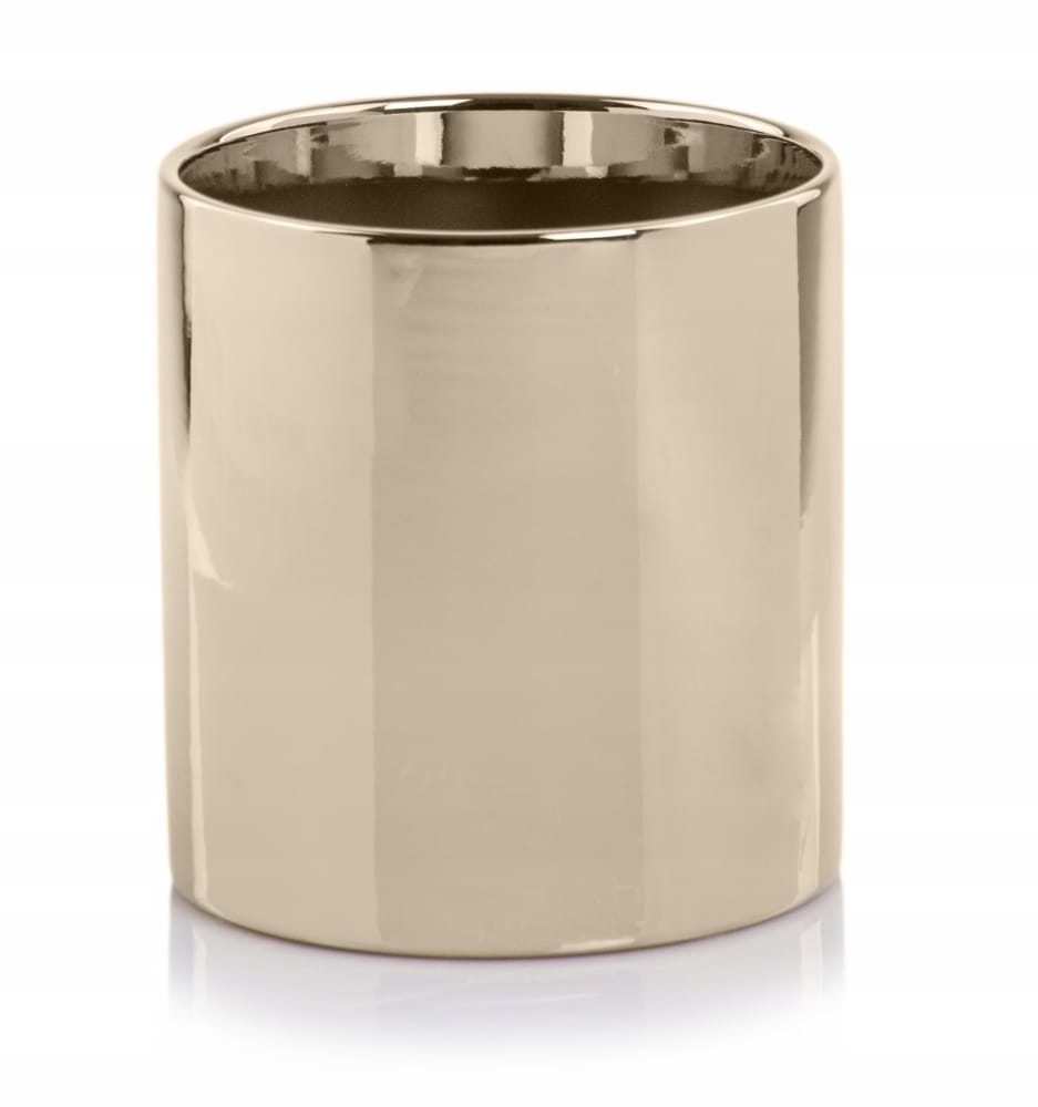 OSŁONKA DONICZKA PREMIUM WALEC ZŁOTA 16CM ŚREDNICA GOLD