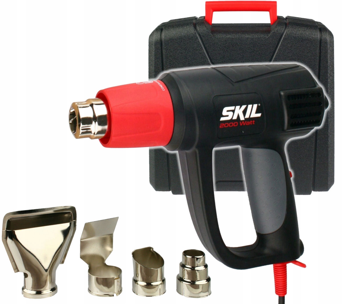 OPALARKA 2000W 8004 SKIL + WALIZKA + 4 DYSZE + LCD