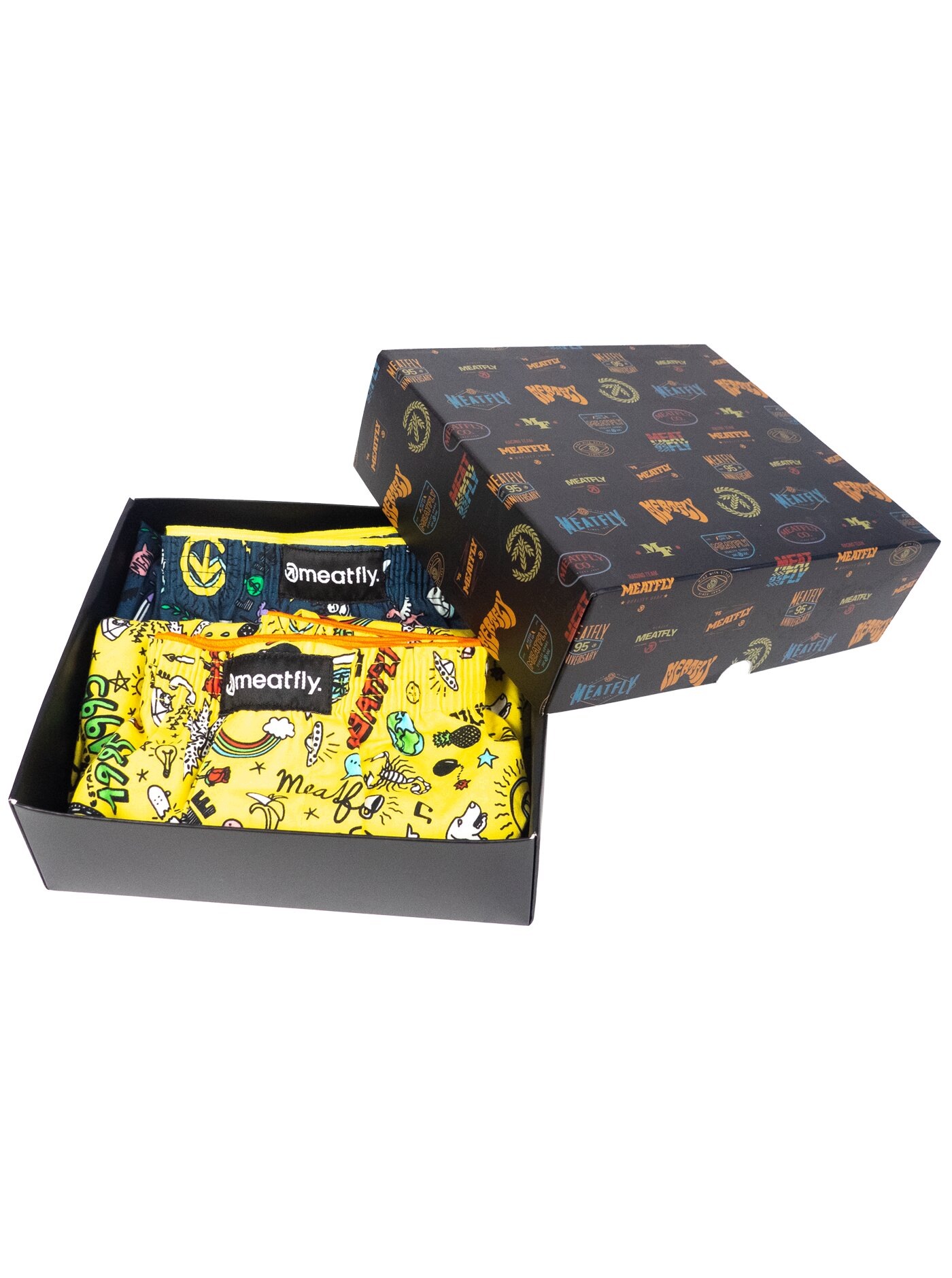 Meatfly Agostino Jamm Gift Pack pánské boxerky, modré