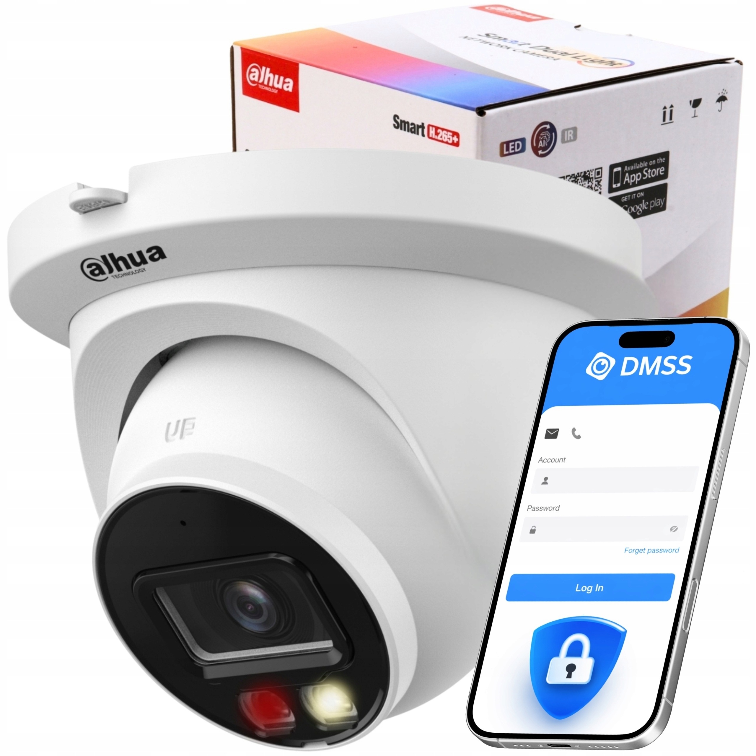 Ip kamera Dahua IPC-HDW2449TM-S-IL-0280B 4Mpx Wizsense Smd Smart Dual Light