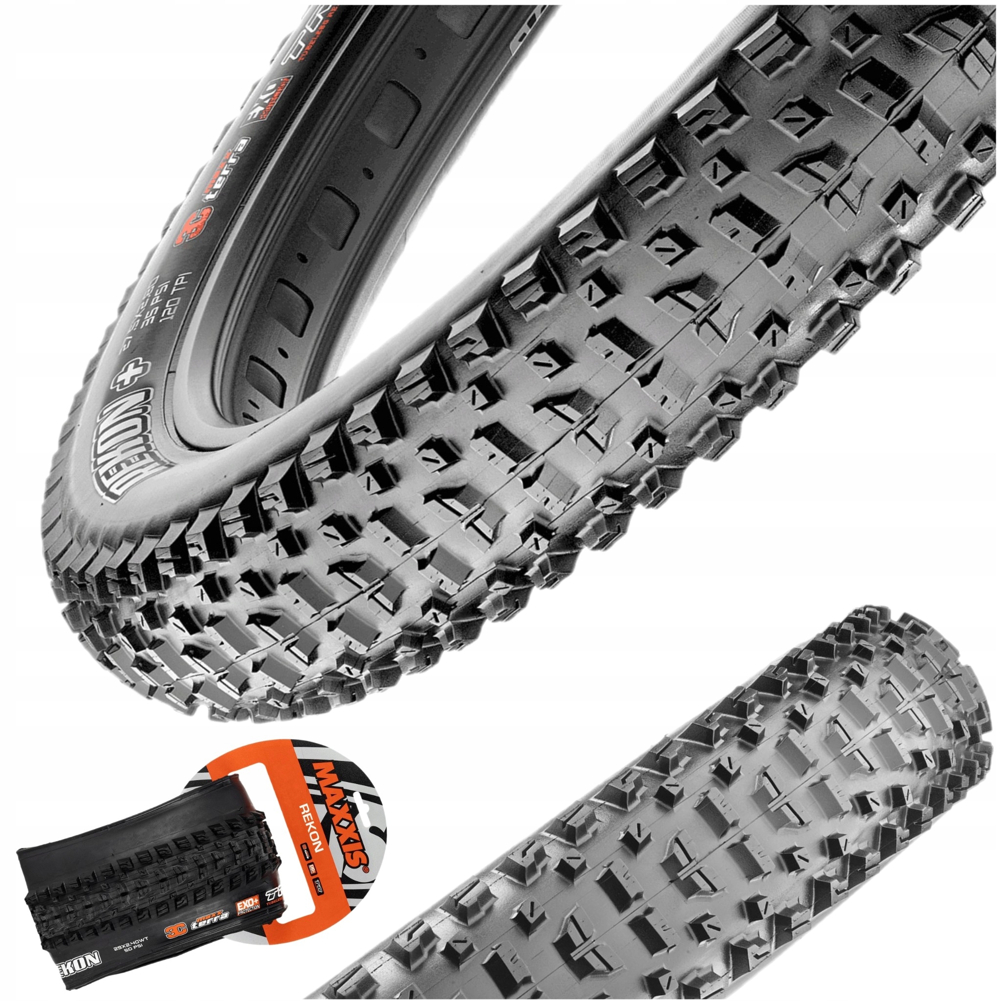 Plášť Na Kolo 27,5x2,80 (71-584) Maxxis Rekon Plus 3CT/EXO/TLR Zrolovatelná