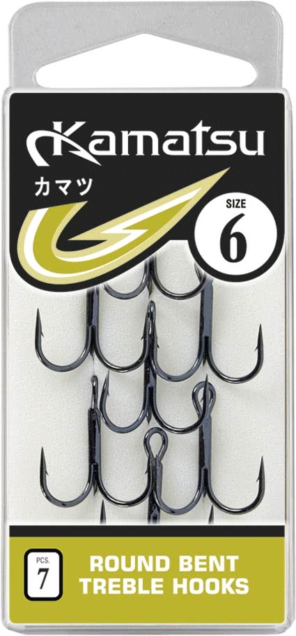 Kamatsu Kotwiczka Round Bent Treble Opakowanie 5szt.