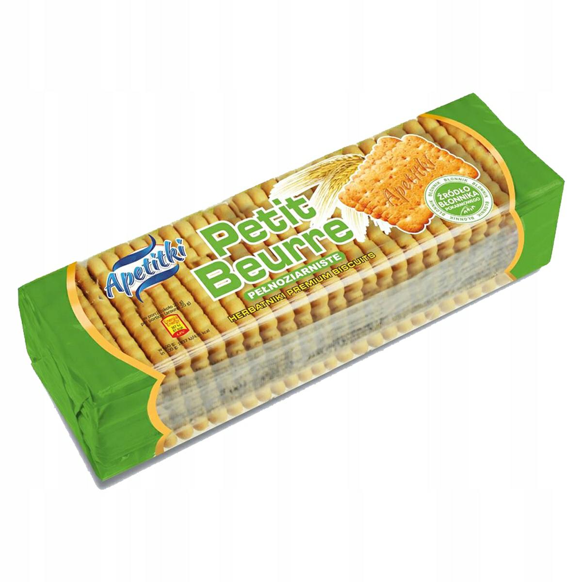 24 Sztuk Apetitki Petit Beurre 200g Pełnoziarniste