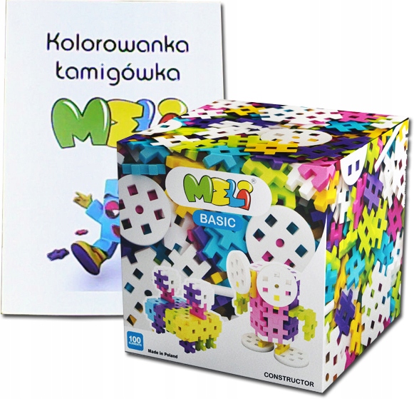 

Klocki Wafle Meli Constructor Pink 100 Elementów