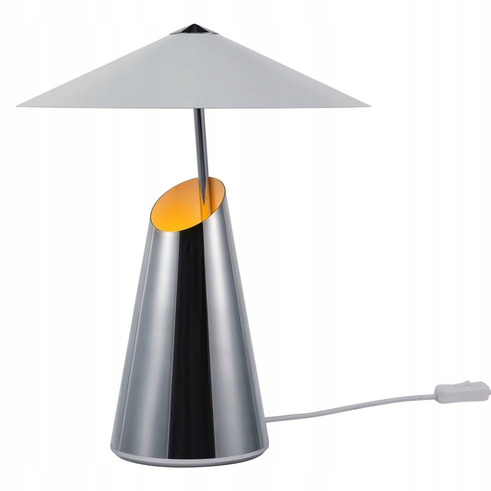 Nordlux Taido stolná lampa chróm, nastaviteľná, design Anker Studio, E27