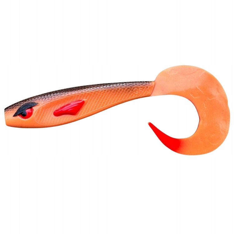 Great Fish Rocky twister slim toxic pumpkin 21cm 1szt.