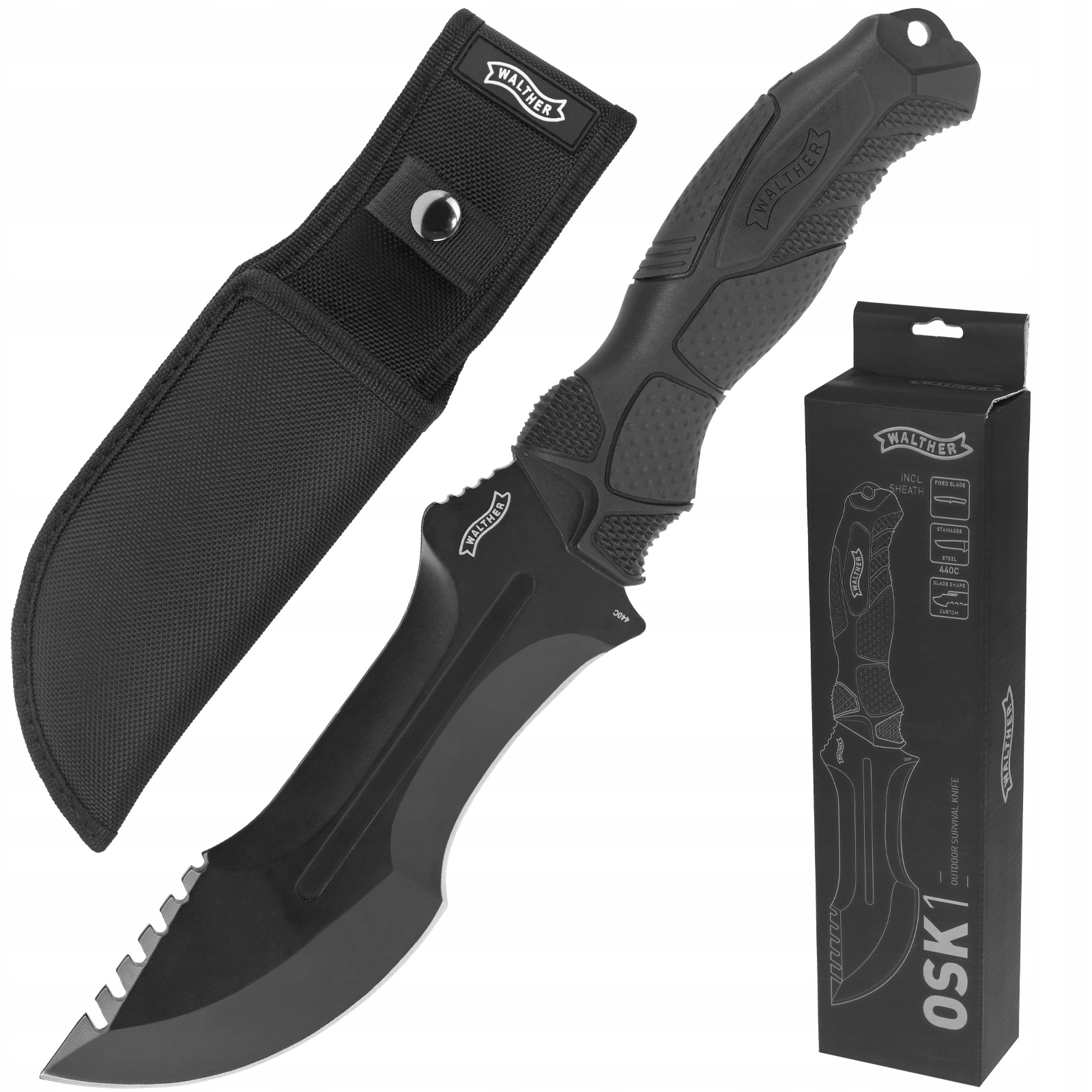 Nůž Pro Přežití Umarex Walther Osk I Nerezová Ocel s Pouzdrem