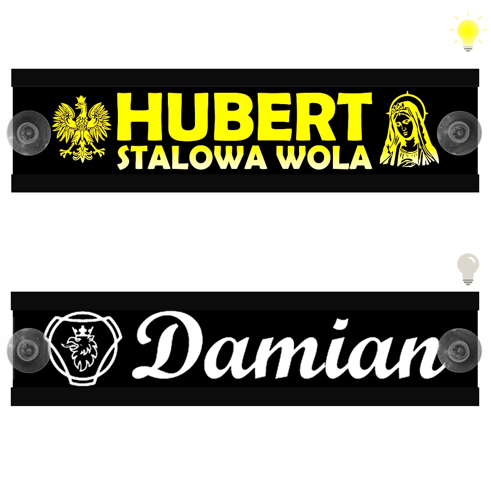 Tablica Imienna Led Tir Podświetlana dla Kierowcy do Ciężarówki Premium XL EAN (GTIN) 5903457069505