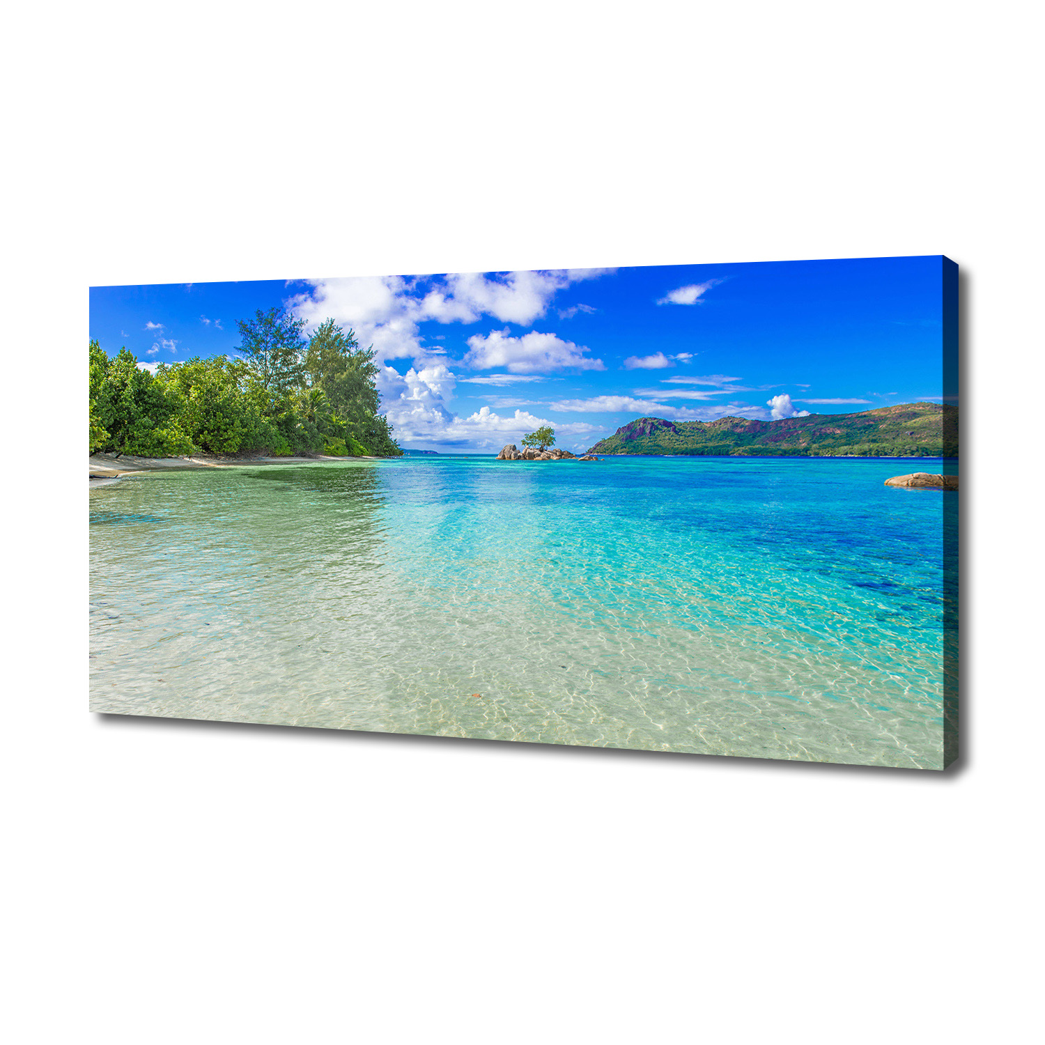 

Foto obraz na płótnie Plaża Seszele 140x70 cm
