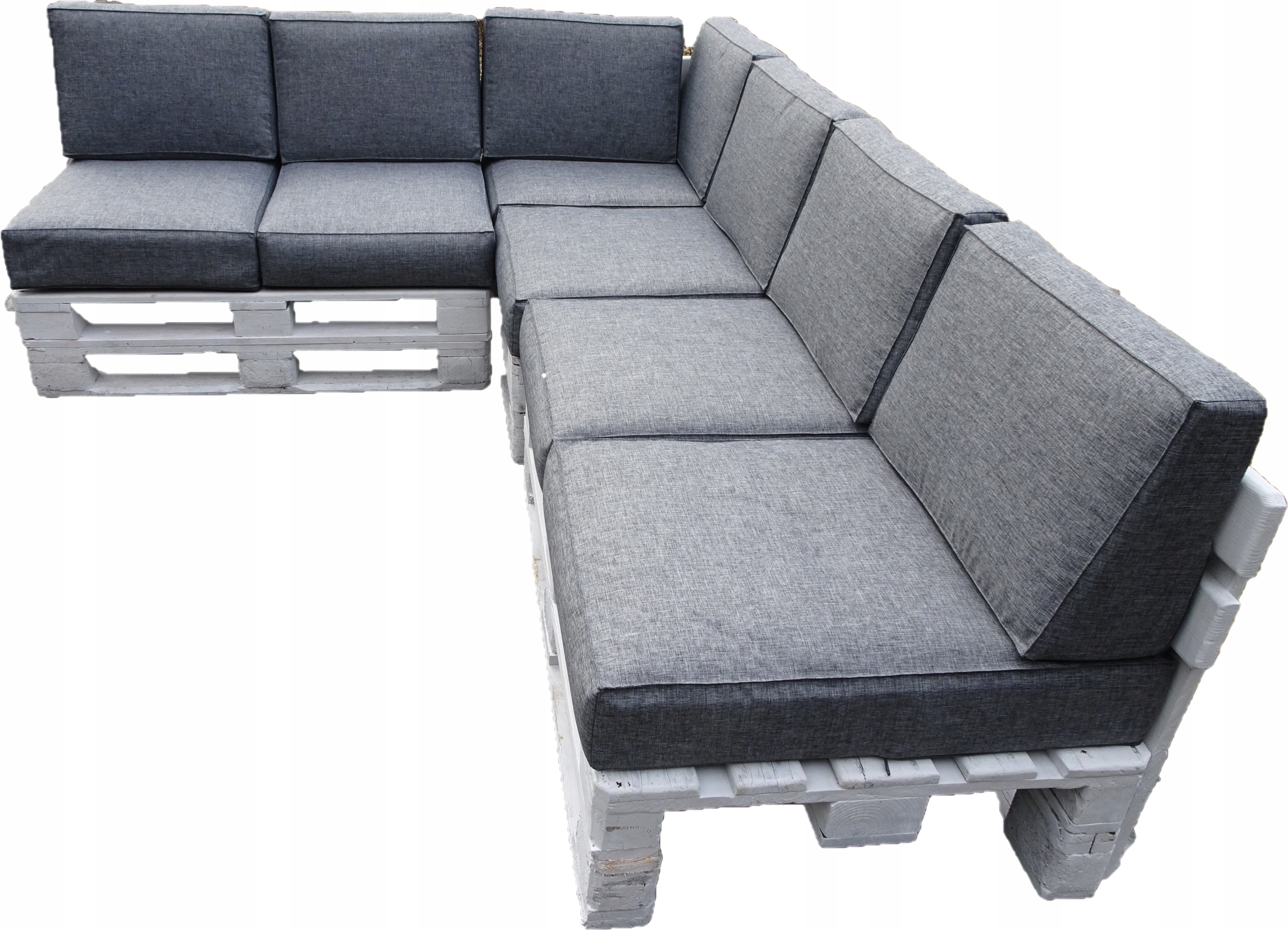 Poduszki na trzy Euro- Palety kpl 13 szt. siedzisko 80 x 60 Silver 23