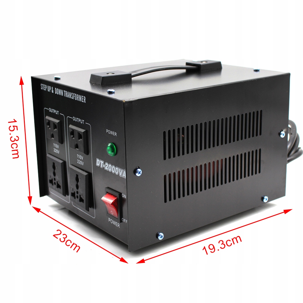 Konwerter Napięcia 2000 W 110V / 230V EAN (GTIN) 763431823647