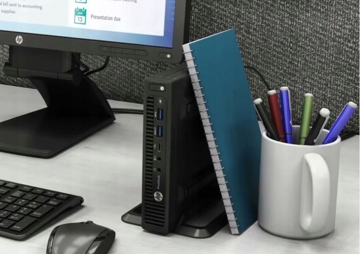TANI SZYBKI KOMPUTER HP ELITEDESK 800 G2 DM i5-6500T 8GB 256GB SSD WiFi WIN Typ komputera komputer mini PC