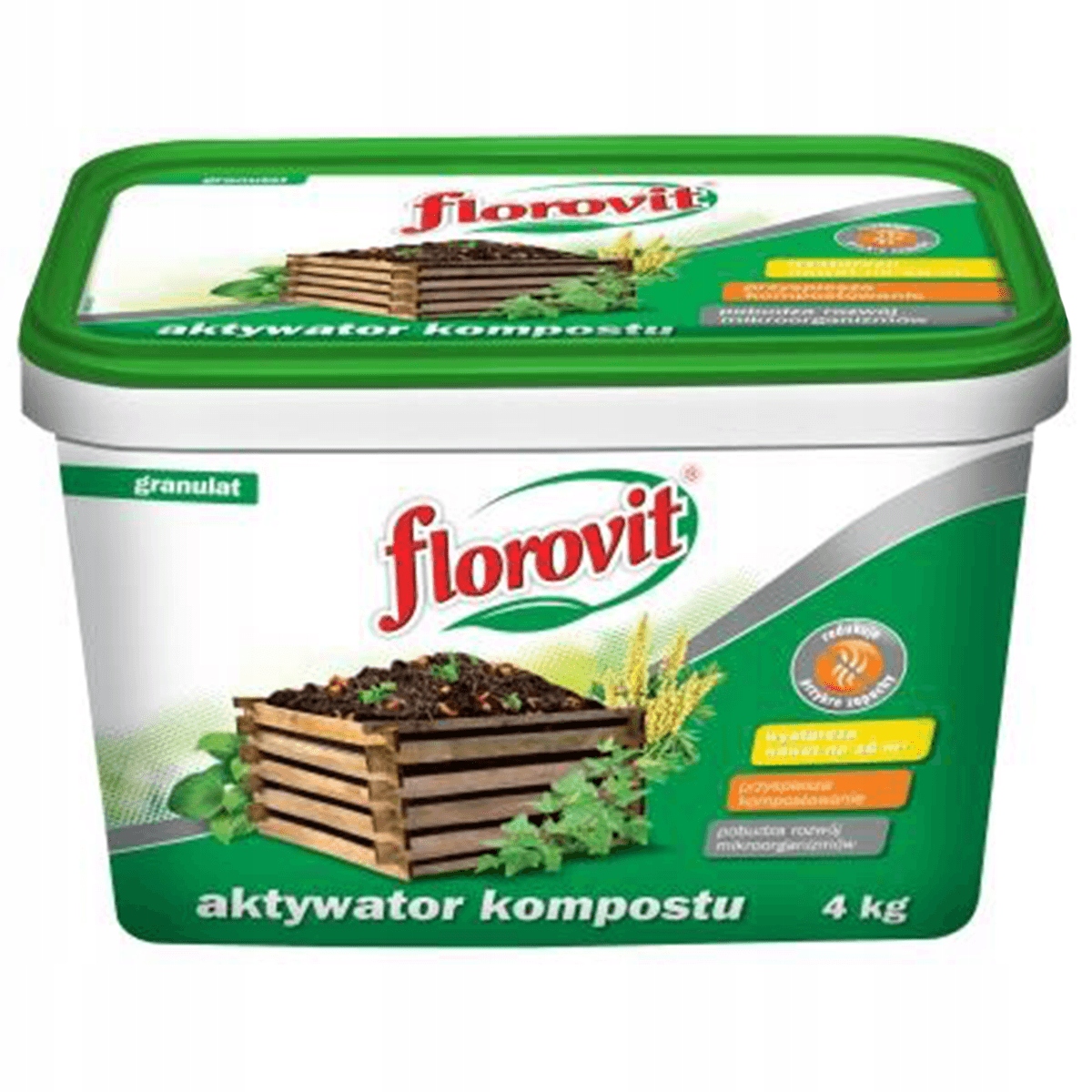 AKTYWATOR KOMPOSTU DO KOMPOSTOWANIA KOMPOSTER 4KG NAWÓZ FLOROVIT Stan opakowania oryginalne