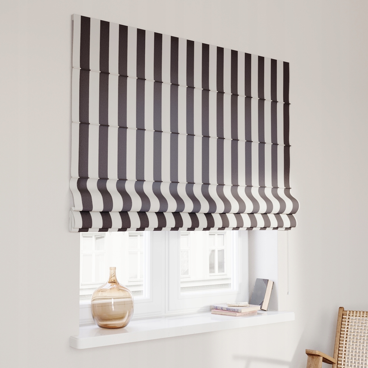 Hotová římská roleta Capri 180 x 180 cm černá