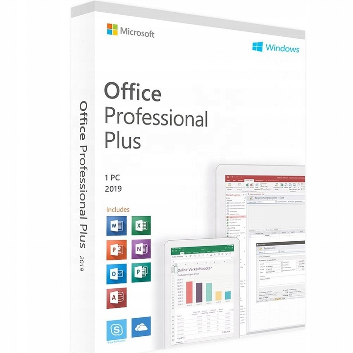

Microsoft Office 2019 Pro Plus 1 Pc Oryginał Box