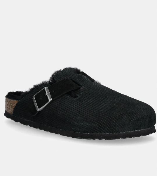 Birkenstock nazouváky žabky Boston Corduroy Shearling vlna 1028400 vel. 38
