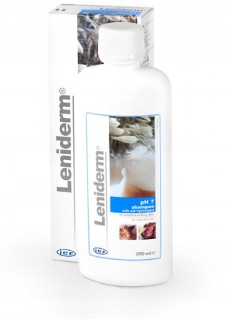Leniderm Shampoo 250 ml do wrażliwej i podrażnionej skóry dla psów i kotów