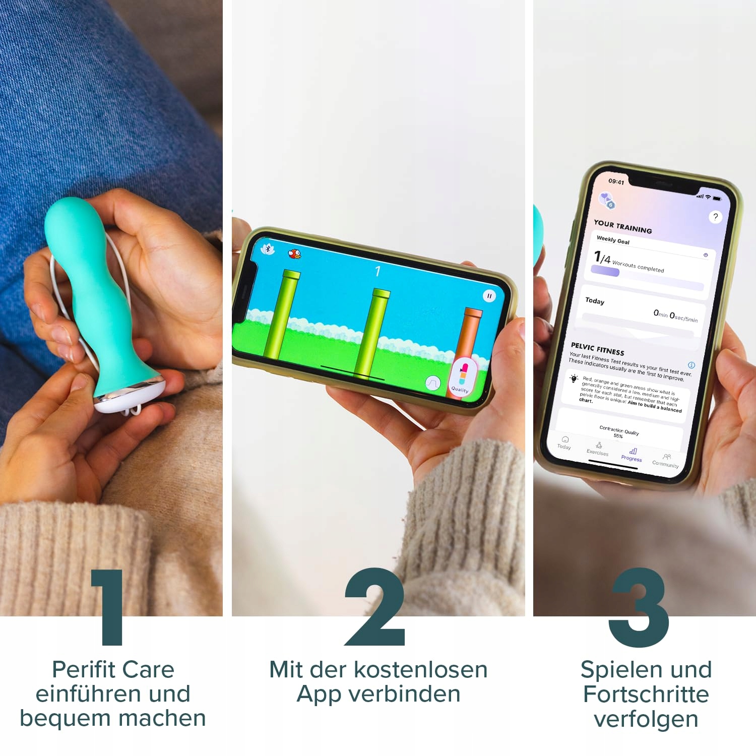 PERIFIT Care Trener Mięśni Kegla Dla Kobiet Z Aplikacją Biofeedback — miniatura 6