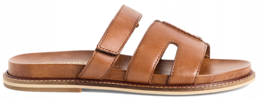 Dámské Pantofle Hnědé Ploché Pro Každodenní Nošení Kožené Pohodlné Marco Tozzi 39