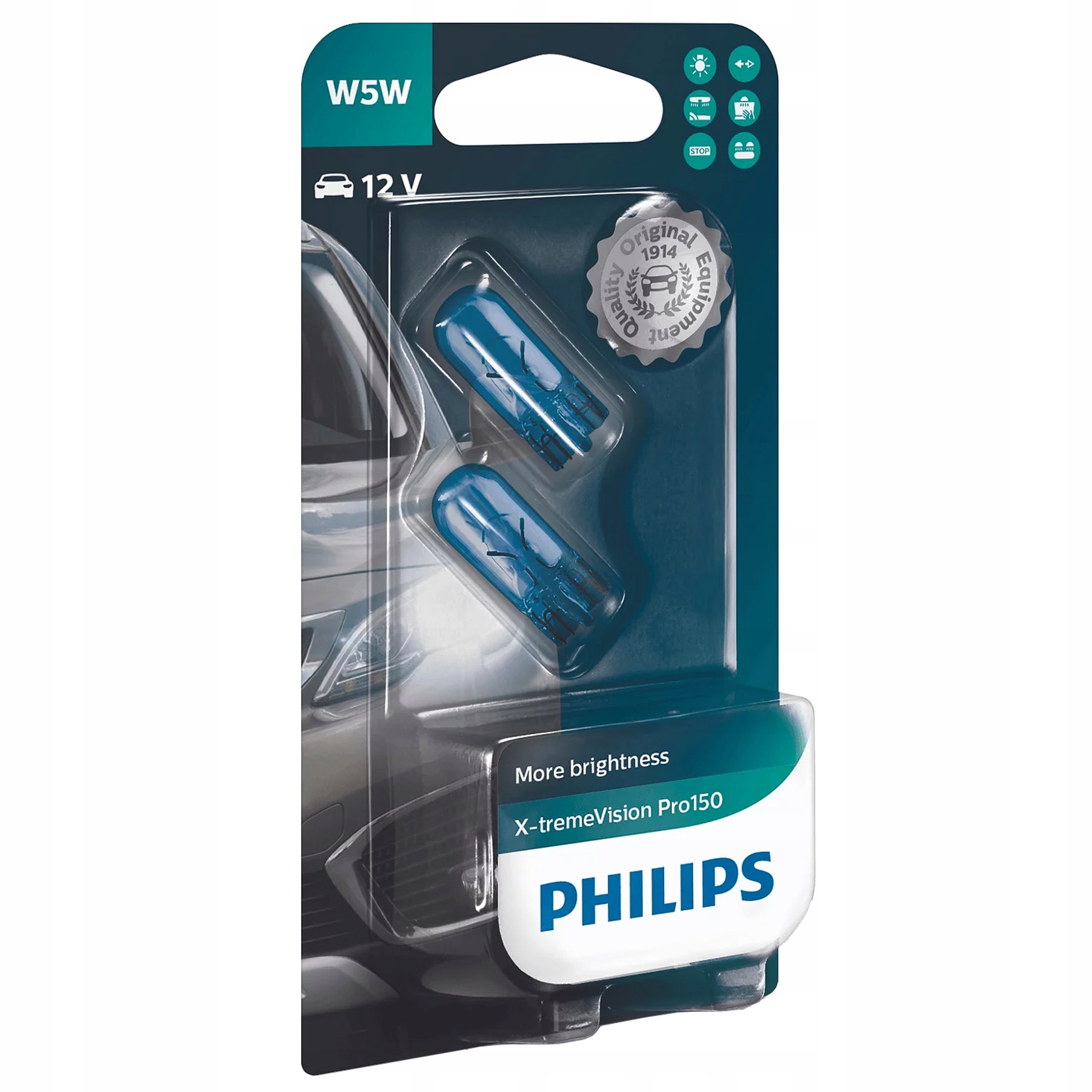 

2x Żarówka Philips W5W X-Treme Vision Pro150 +150%