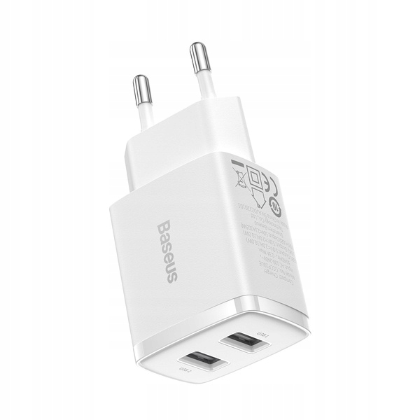

Baseus Ładowarka Sieciowa Zasilacz 2x Usb 10.5W 2A