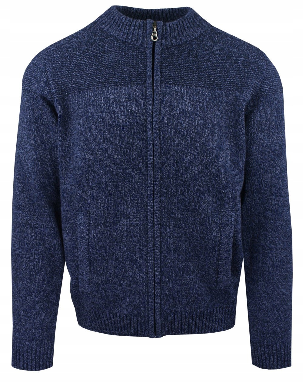 Pánský svetr Lasota rozepínací (Kardigan) tmavě modrý, kapsy L