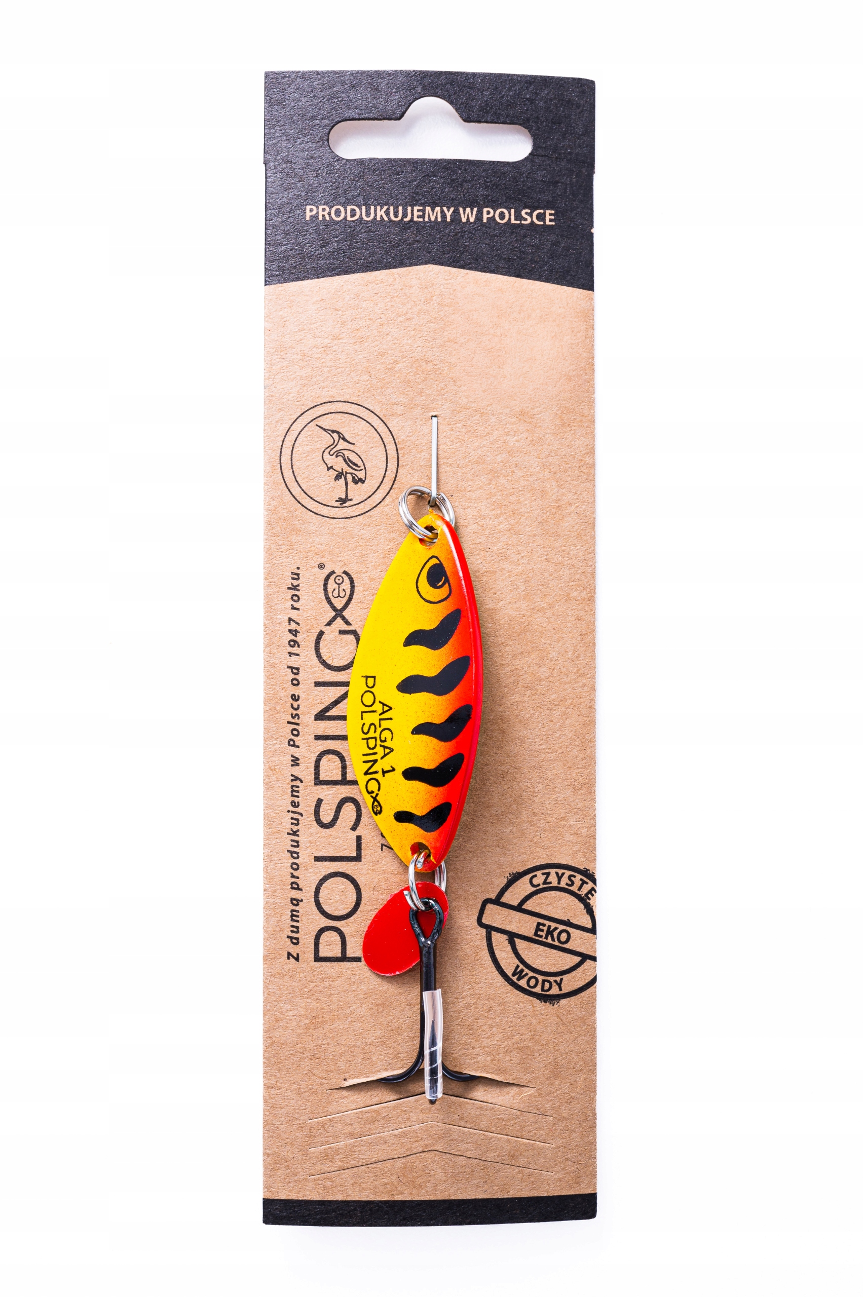 Wahadłówka Polsping Alga 13 g rozmiar 1 Yellow Tiger błystka wahadłowa