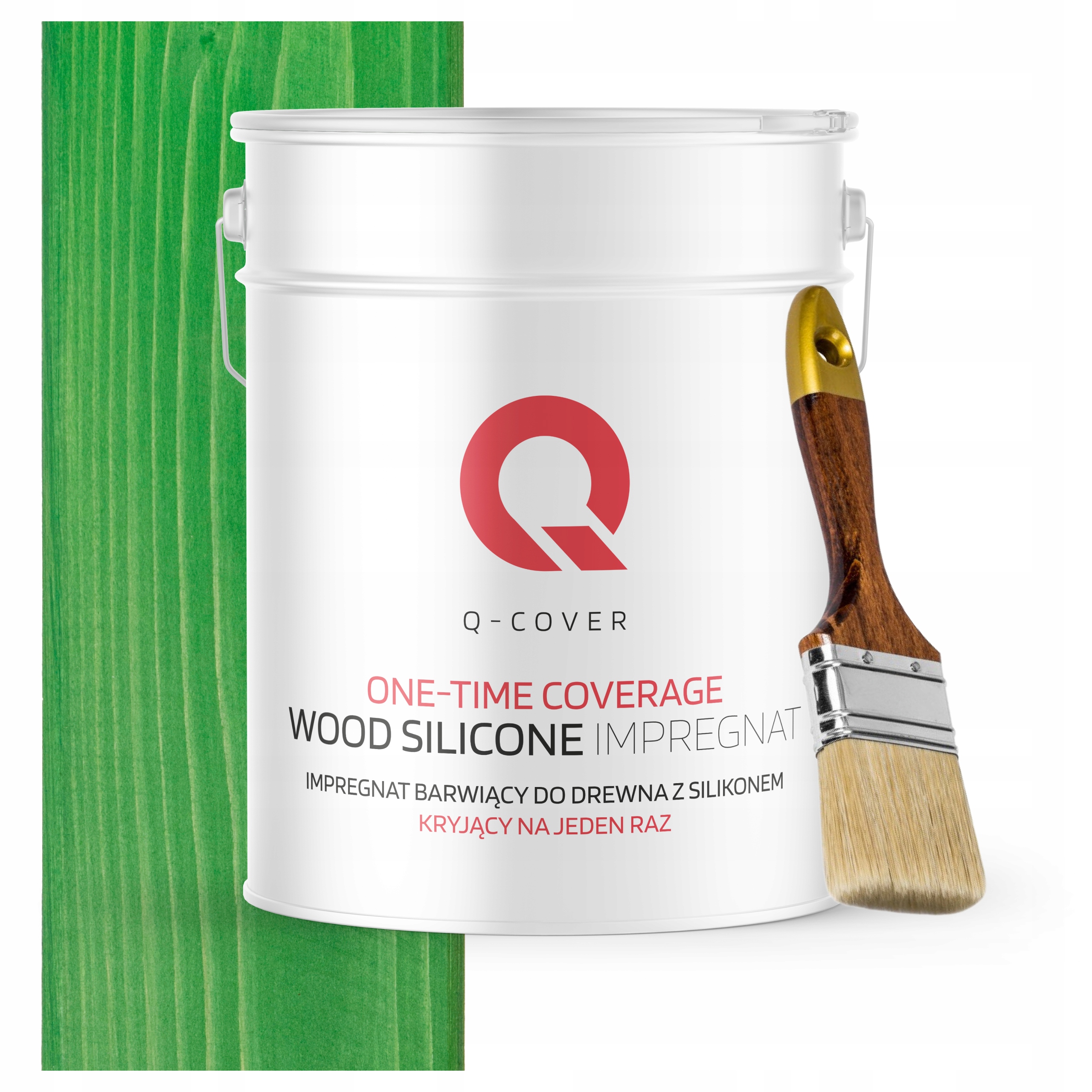 Barva Impregnát na dřevo Ochrana Barva v jednom 10L Zeleň mátová Štětec