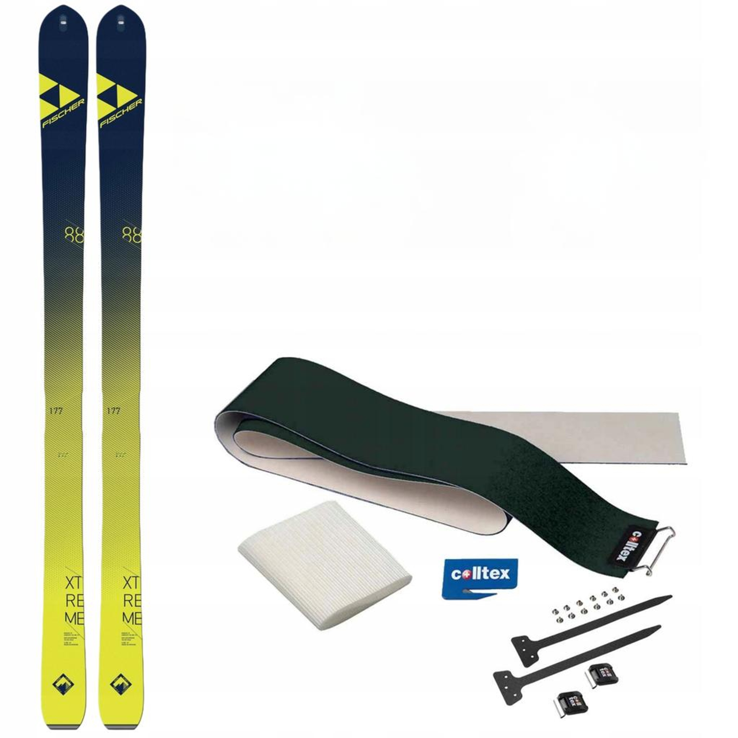 Skialpové lyže Sada Lyžování Foki Fischer 163 cm Titan Paulownia