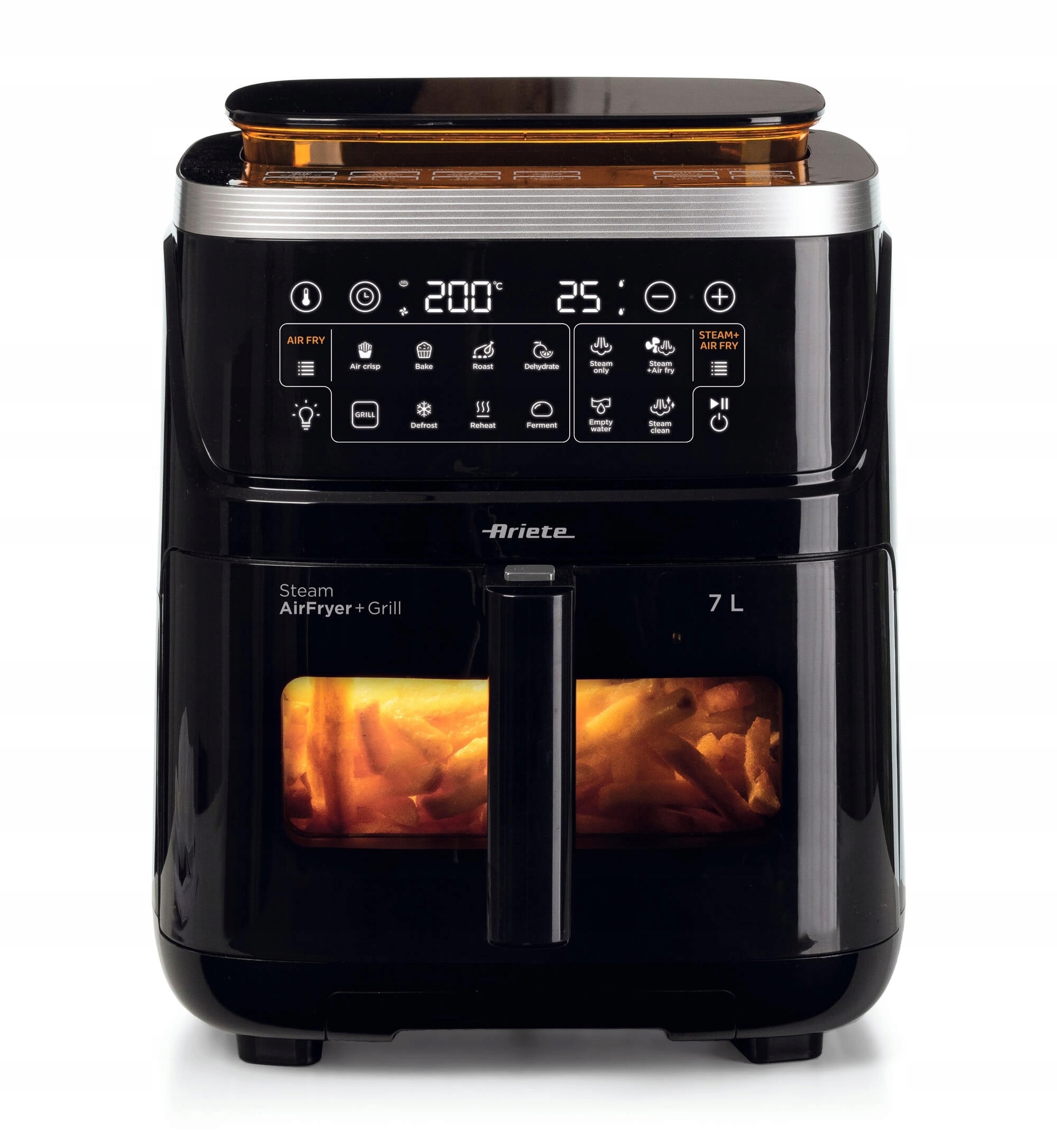 Beztuková Fritéza Ariete Air Fryer 4636/00 Veľká 7 L Vodná Para
