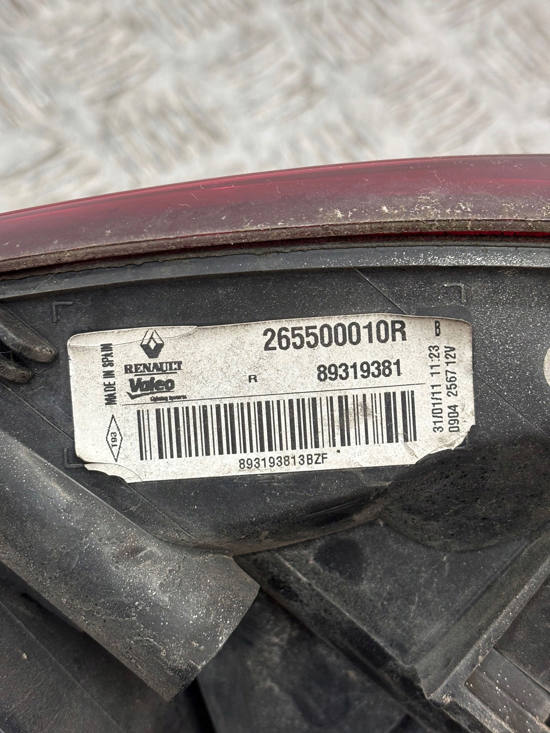 light rear part rear right RENAULT MEGANE III KOMBI