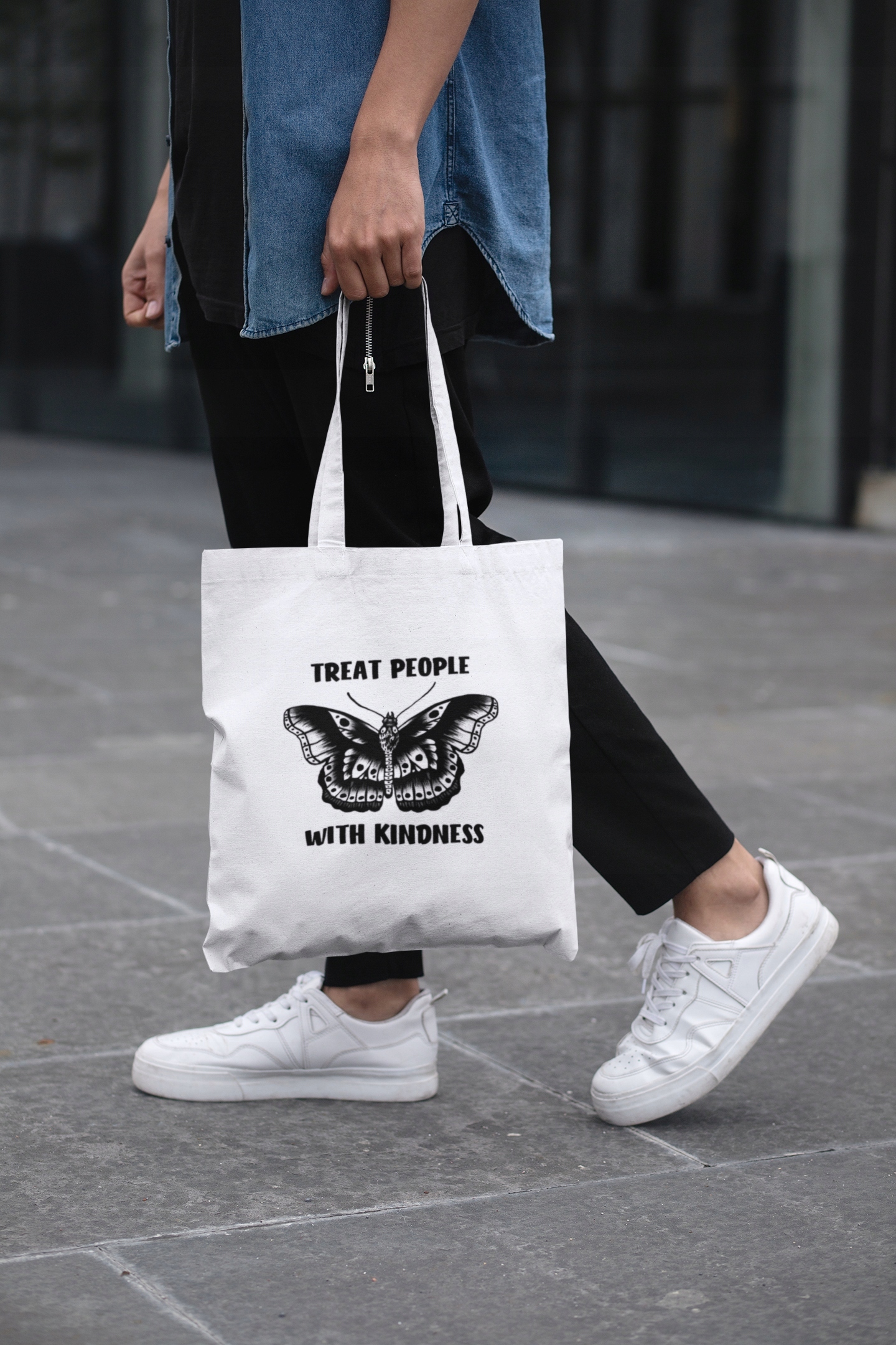 TORBA Shopper Prezent fana HARRY STYLES Modna Biała Marka ZebraShop