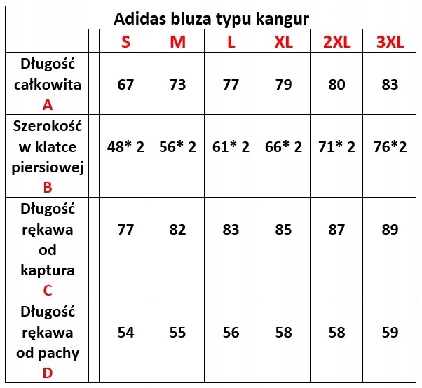 ADIDAS BLUZA ENTRADA roz BAWEŁNA XXL Rozmiar XXL