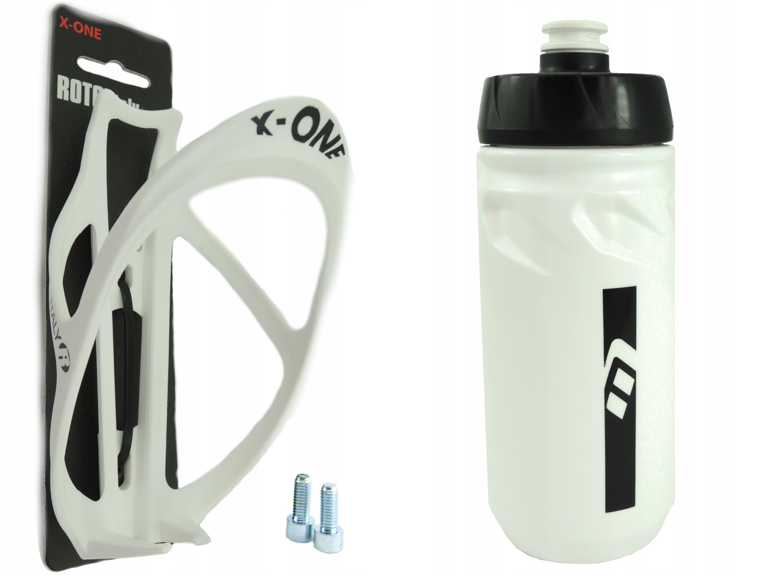 

Bidon Rowerowy 600ml + Koszyk Biały Zestaw!