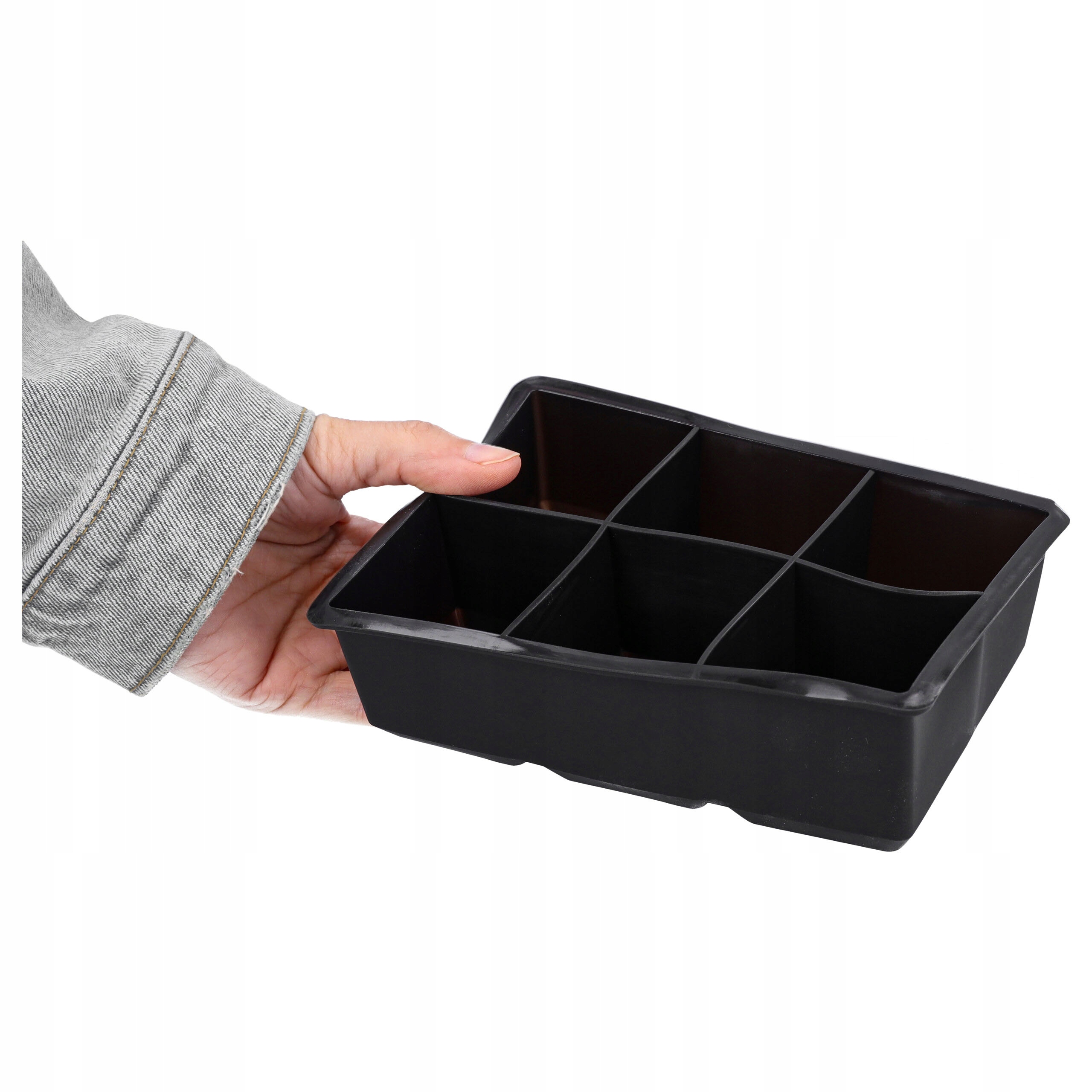 FORMA DO LODU FOREMKI 6szt KOSTEK SILIKONOWE FOREMKA DUŻE XXL CHŁODZENIA Kształt zamrożonego produktu sześcian