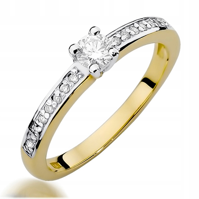 Zlatý Prstýnek s Brilianty 0,28 ct