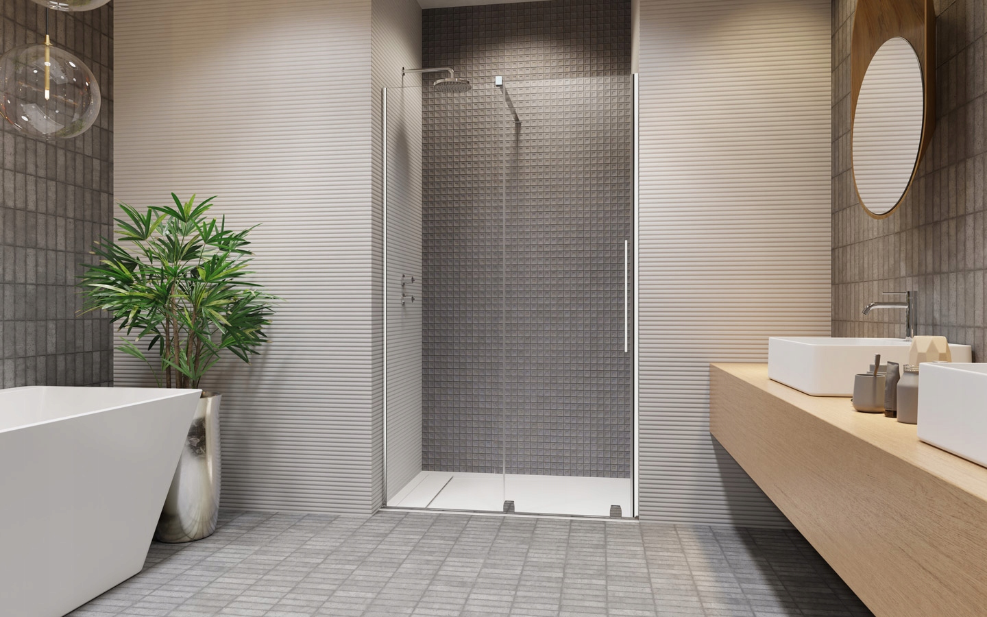 Drzwi prysznicowe RADAWAY Furo DWJ 140x200 LEWE Marka Radaway