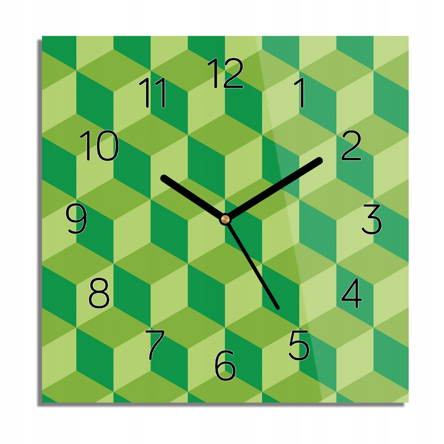 

Geometria kostki 3D foto-zegar cichy 30x30 z foto