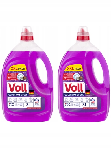 Levně 2x Gel na praní Voll Color 3l 40 praní De x2