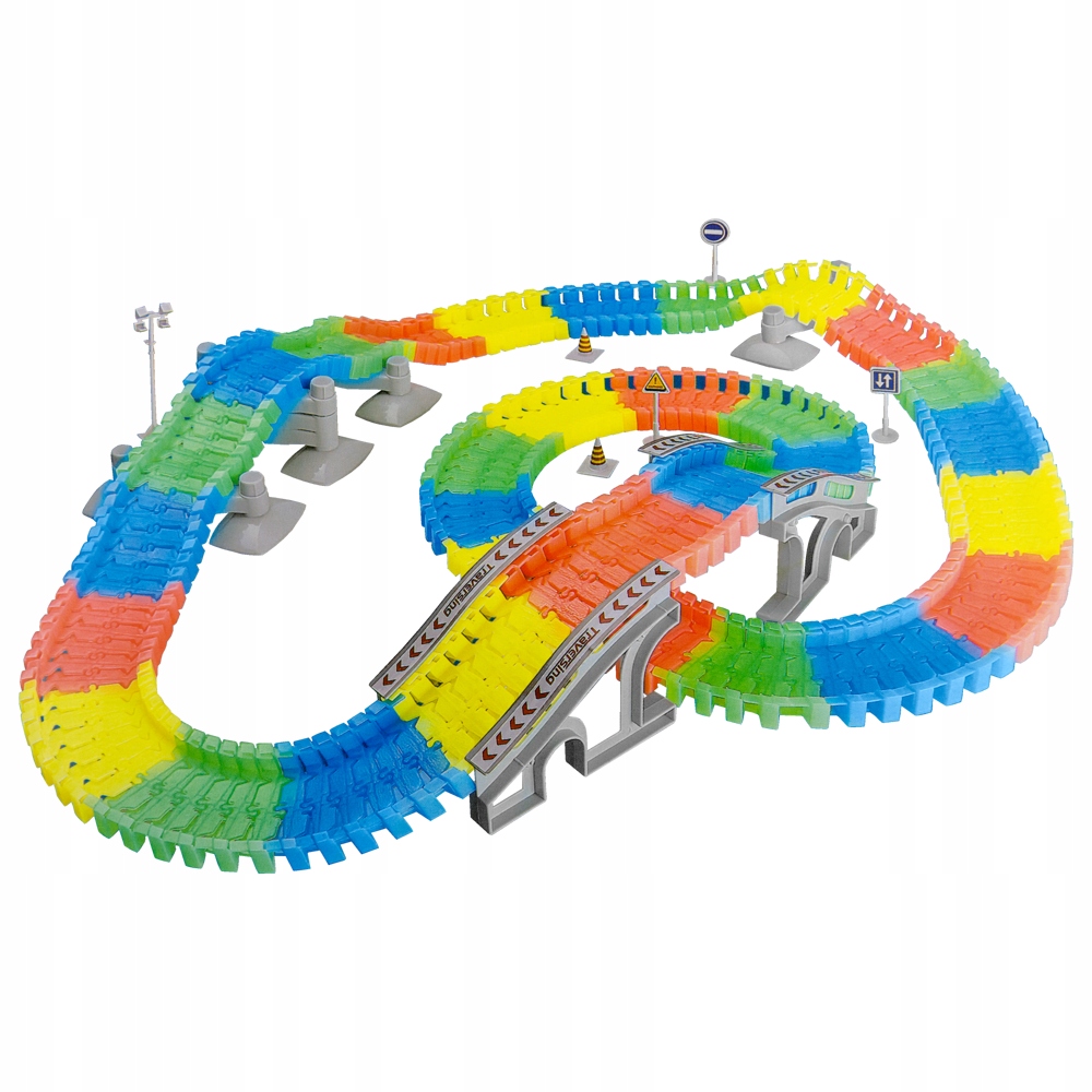 Magic tracks świecący tor 220 el most Autko Marka KinderSafe