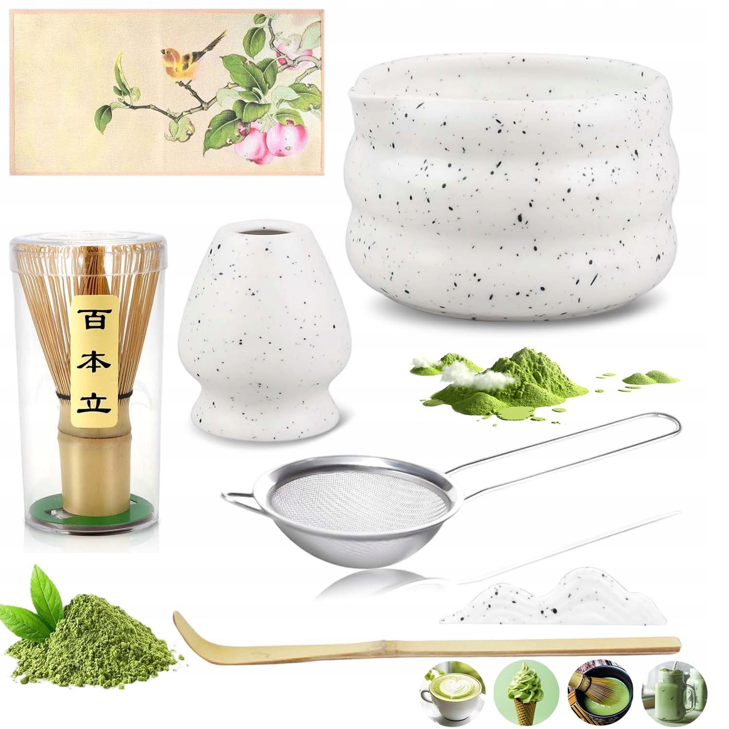 Levně Bambusová Dárková Sada Pro Přípravu Čaje Matcha: Chashaku, Metlička, Lžička