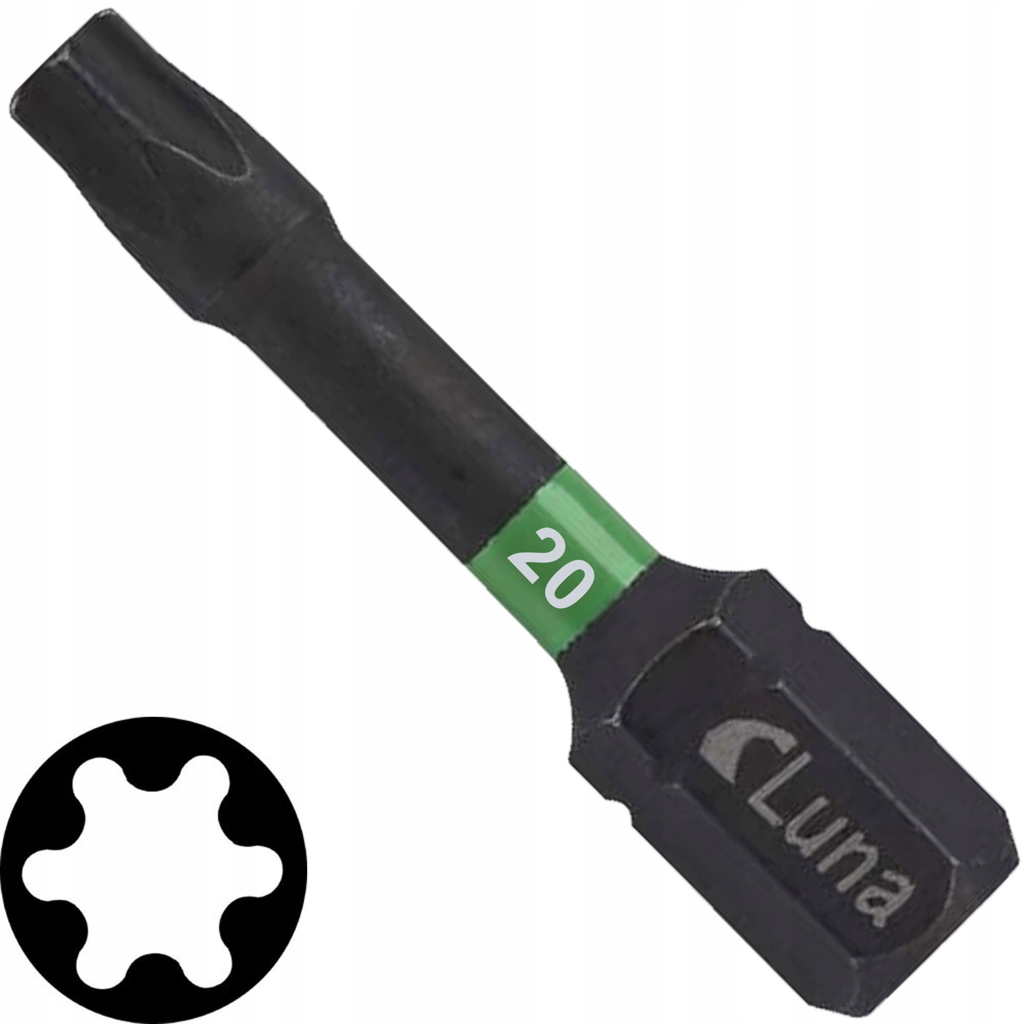 LUNA Bit Grot udarowy skręty TORX TX T 20 2szt